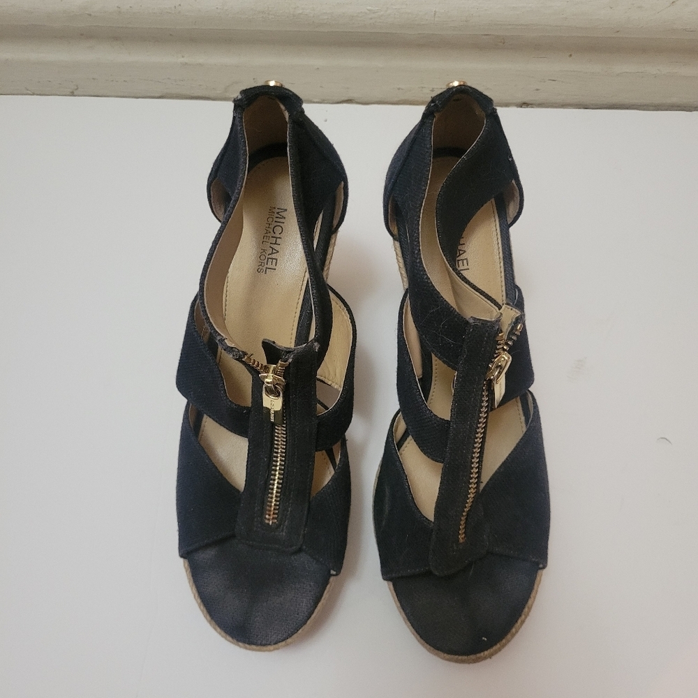Michael‎ Kors Berkeley Espadrille Platform Sandals Coastal Beach Boho Girly